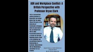 ADR and workplace Conflict: A British Perspective with Professor Bryan Clark #adr #workplace #viral