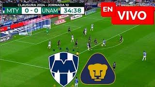  MONTERREY VS PUMAS EN VIVO Y EN DIRECTO / LIGA MX APERTURA 2024