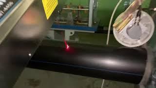 Jwell 160mm HDPE pipe line with laser printer salat@jwell.cn