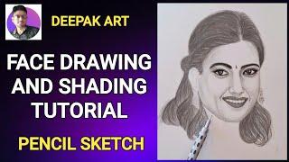 HOW TO DRAW REALISTIC FACE FOR BEGINNERS #sketching #drawing #portrait #short #art #loomis