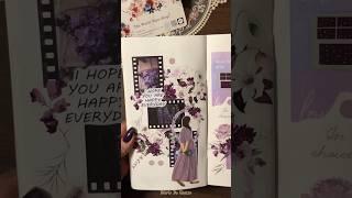 PET Tape “Violet Bliss” from @TheWashiTapeShop  #asmr #aesthetic #scrapbooking #journaling