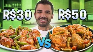 NUNCA MAIS PEÇO DE NOVO! FRANGO COM QUIABO - CARO VS BARATO