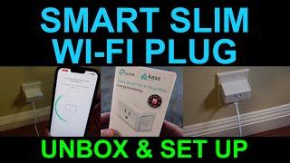 Kasa Wi-Fi Slim Smart Plug Energy Monitoring Unboxing Demo Review by TP Link Outlet Alexa