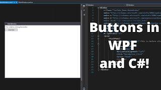 Buttons and Click Events in WPF C# - WPF C# Tutorial Part 2