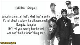 N.W.A. - Gangsta Gangsta (Lyrics)