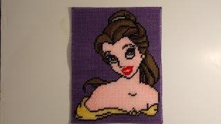 How to make a plastic canvas Belle from Beauty and the Beast