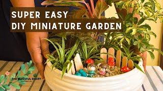 Unbelievable MINIATURE GARDEN Idea - How I Created My Own Budget-Friendly Indoor Garden In Container