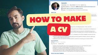 How To Create CV For Free 2024 | Europass CV | CV Format For Jobs