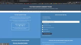 How to use a random comment picker and let your audience see your screen