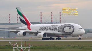 (4K) Emirates Airbus A380-861 A6-EUK departure at Munich Airport MUC EDDM