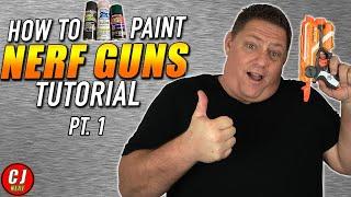 How To Spray Paint Nerf Guns - TUTORIAL