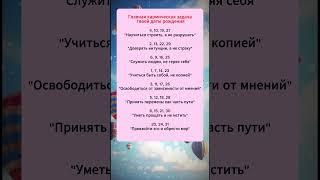 Главная кармическая задача твоей даты рождения  #гороскоп #знакизодиака #астрология