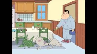 American Dad - Stan hits Roger with a chair