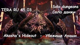 TERA RU 45.03 - Соло данжи. Убежище Акаши. Крушитель / Solo dungeons. Akasha's Hideout. Brawler