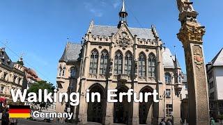 WALKING Germany | Experience The Magic Of Historic Erfurt in 4K