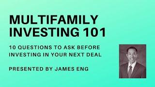 Multifamily Investing 101