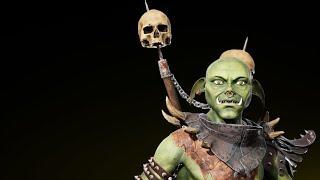 Real style goblin warrior model for fantasy world