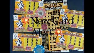 Whoop whoop, new card alert, I have the new £1 Yellow Multiplier, and we have a £5 Mega Cashword