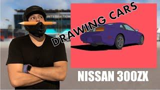 Drawing Cars With iPad Pro - Nissan 300ZX