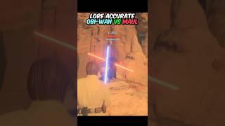Lore accurate Obi-Wan vs Maul #battlefront2  #battlefront3