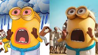 minions the history of Family - funny drawing meme 