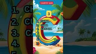 Only Geniuses Can Name Every Country Starting With C! #shorts #guessthecountry #quiz