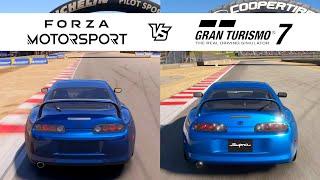 Forza Motorsport vs Gran Turismo 7 - Toyota Supra RZ MK4 - FM8 vs GT7 Comparison