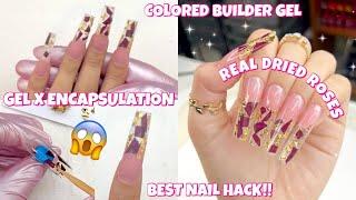 TRYING 7 IN 1 COLORED BUILDER NAIL GEL FROM MODELONES | EASY GEL X ENCAPSULATION NAIL HACK