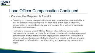 Loan Officer Compensation, Employment Taxes & Accountable Plans