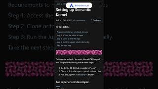 Semantic Kernel | AI-Enabled SDK for Developers