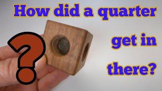 Impossible Quarter Trapped Inside a Block of Wood