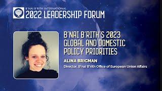 B'nai B'rith's 2023 Policy Priorities in Europe