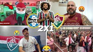 REAÇÕES TRICOLORES E TRISTEZA TOTAL- GRÊMIO 2X1 FLUMINENSE- LIBERTADORES 2024- VAMOS RIR KKKKK