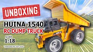 UNBOXING - HUINA 1540 RC DUMP TRUCK / 1:18