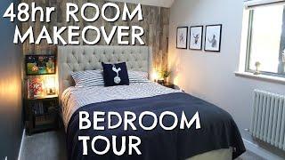 48 HOUR ROOM MAKEOVER & BEDROOM TOUR 2020 |  BOYS BEDROOM TRANSFORMATION - FOOTBALL INSPIRED