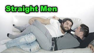 Straight Men Cuddle Men For The First Time!