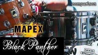 Mapex Black Panther Drums Snare Comparison | premium series and black widow