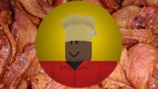 ROBLOX Cook Burgers - Getting the Golden Chef Badge with Bacon 