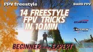 Fpv Freestyle - 14 TRICKS IN 10 min