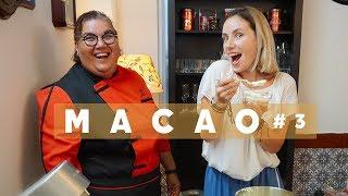 MAKAO Heritage of UNESCO  and learning to cook a Portuguese dessert