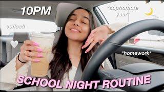 MY REAL 10PM HIGH SCHOOL NIGHT ROUTINE