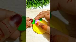 DIY clay emoji flower art ️#diy #creativeclayideas #shorts #diycrafts