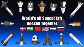 World's All Spacecraft Docked in one Space Station #shorts