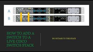 Cisco Switch Stack Configuration - How to add a switch to Live Stack | NO OUTAGE | NO REBOOT NEEDED