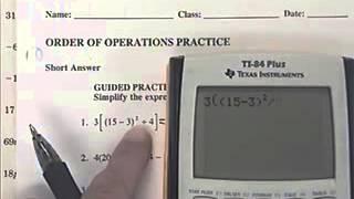 Order of Operations