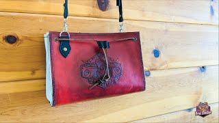 [Leathercraft] Making a  Leather Renaissance/ Medieval Style Purse/ Bag/ Cluch | Vrnc Leather