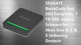 Seagate BarraCuda Fast SSD 1TB Xbox Series X Unboxing & Test Review Deutsch