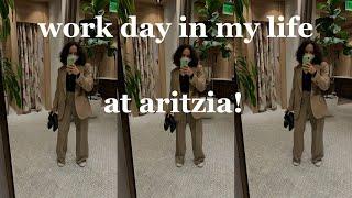 work day in the life at Aritzia and hitting 100 subscribers! | vlogmas day 17