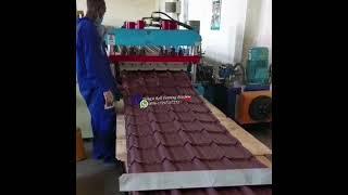 glazed step tile roll forming machine