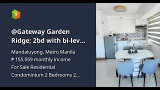 @Gateway Garden Ridge; 2bd with bi-level condo for sale by owner